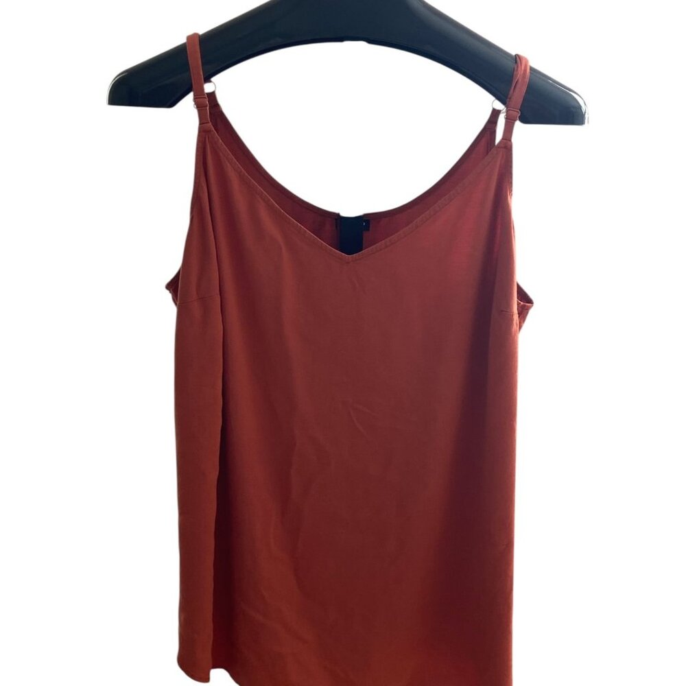 Torrid Cami Top Womens 4 Rust Adjustable Straps V Neck Tank Shell Flowy Layering